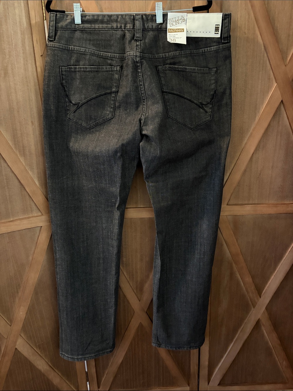 BILLABONG Black McFeely Regular Fit Jeans SIZE 38